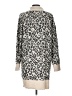 Ann Taylor LOFT Animal Print Ivory Silver Pullover Sweater Size L - photo 2
