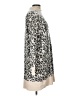 Ann Taylor LOFT Animal Print Ivory Silver Pullover Sweater Size L - photo 4