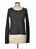 Aqua 100% Cashmere Metallic Gray Cashmere Pullover Sweater Size L - photo 1