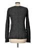 Aqua 100% Cashmere Metallic Gray Cashmere Pullover Sweater Size L - photo 2