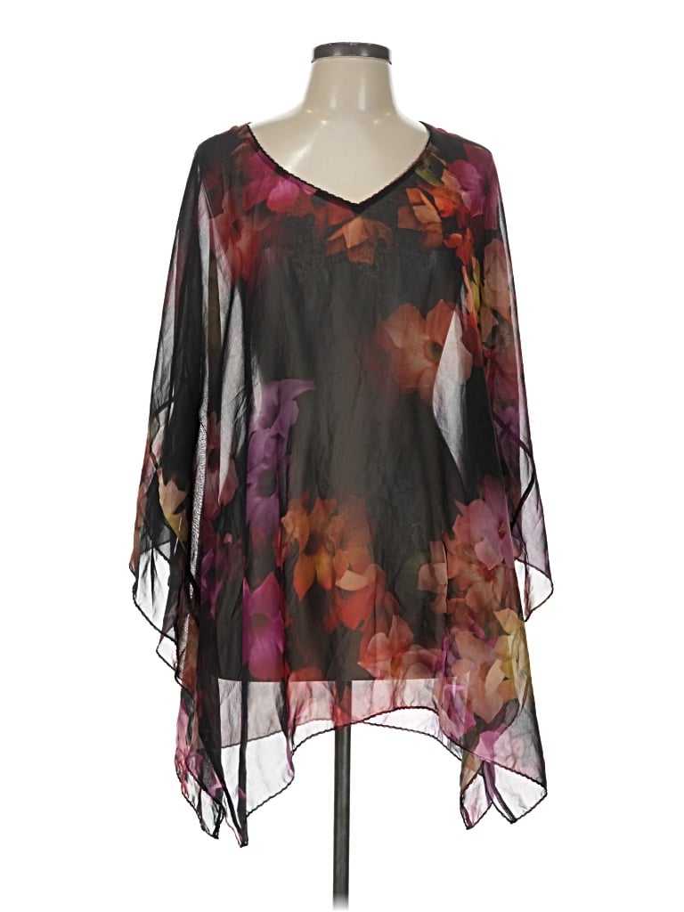 Pre-owned Ted Baker Poncho In Black