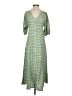 Max Studio Chevron-herringbone Green Casual Dress Size S - photo 1