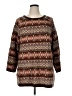 Soft Surroundings Print Brown Pullover Sweater Size 1X - photo 1