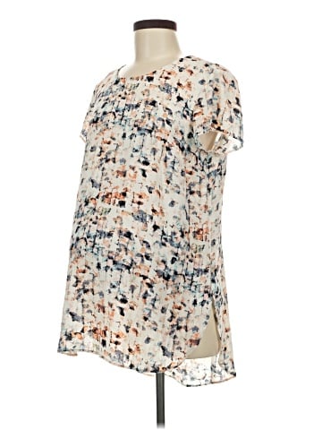 Liz Lange Maternity Short Sleeve Blouse (view 1)