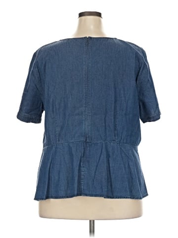 ELOQUII Short Sleeve Blouse (view 2)