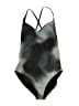 Nike Metallic Black One Piece Swimsuit Size XL - photo 1
