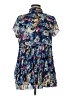 NY Collection Blue Short Sleeve Blouse Size M - photo 2
