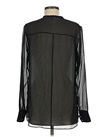 Vince. Long Sleeve Silk Top (view 2)