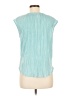 Nine West 100% Polyester Teal Sleeveless Blouse Size M - photo 2