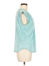 Nine West 100% Polyester Teal Sleeveless Blouse Size M - photo 4