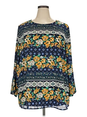 Charter Club 3/4 Sleeve Blouse (view 1)