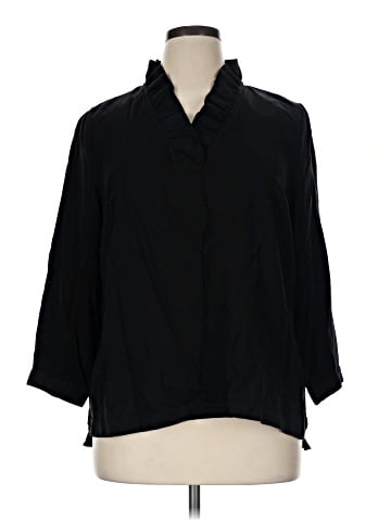 Crown & Ivy 3/4 Sleeve Button-Down Shirt (view 1)