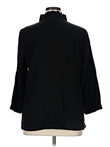Crown & Ivy 3/4 Sleeve Button-Down Shirt (view 2)