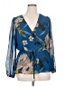 City Chic 100% Polyester Blue Long Sleeve Blouse Size XXS - photo 1