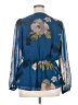 City Chic 100% Polyester Blue Long Sleeve Blouse Size XXS - photo 2