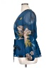 City Chic 100% Polyester Blue Long Sleeve Blouse Size XXS - photo 5