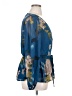 City Chic 100% Polyester Blue Long Sleeve Blouse Size XXS - photo 4