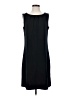 Lands' End Solid Black Casual Dress Size S - photo 1