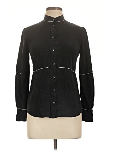 Derek Lam 10 Crosby Long Sleeve Silk Top (view 1)