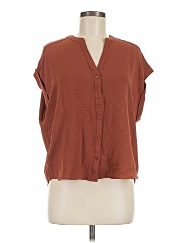 Adrianna Papell Short Sleeve Blouse (view 1)