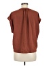 Adrianna Papell 100% Polyester Brown Short Sleeve Blouse Size M (estimated) - photo 2