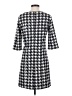 Adore 100% Polyester Houndstooth Gray Casual Dress Size S - photo 2