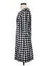 Adore 100% Polyester Houndstooth Gray Casual Dress Size S - photo 5