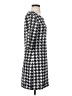 Adore 100% Polyester Houndstooth Gray Casual Dress Size S - photo 4