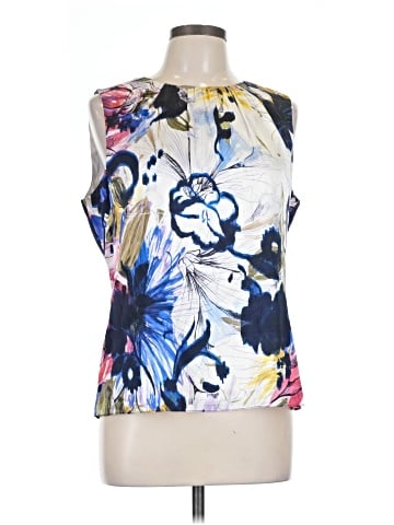 Elie Tahari Sleeveless Silk Top (view 1)