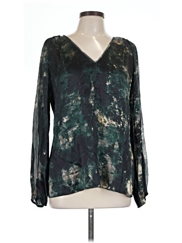 Elie Tahari Long Sleeve Silk Top (view 1)