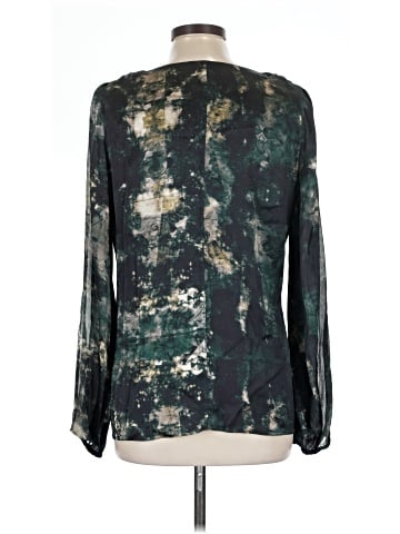Elie Tahari Long Sleeve Silk Top (view 2)