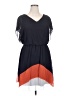 En Focus Studio 100% Polyester Color Block Blue Casual Dress Size 14 - photo 1