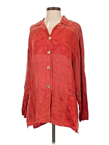 Citron Santa Monica Collection 3/4 Sleeve Button-Down Shirt (view 1)