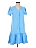 DKNY 100% Polyester Blue Casual Dress Size 2 - photo 1