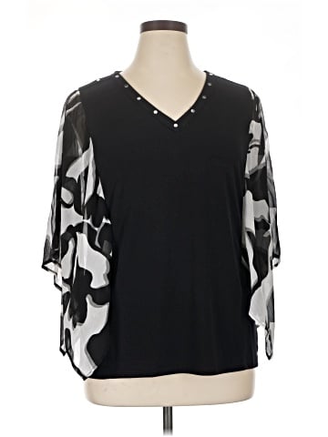 JM Collection 3/4 Sleeve Blouse (view 1)