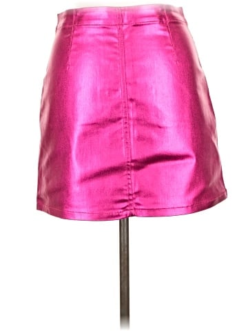 Topshop Faux Leather Skirt (view 2)