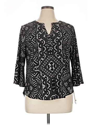 Dana Buchman for Kohls 3/4 Sleeve Blouse (view 1)