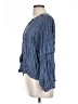 Ariat 100% Rayon Blue Long Sleeve Blouse Size L - photo 5