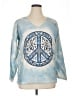 Unbranded 100% Polyester Tie-dye Blue Pullover Sweater Size XL - photo 1