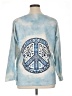 Unbranded 100% Polyester Tie-dye Blue Pullover Sweater Size XL - photo 2