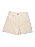 Assorted Brands Solid Ivory Denim Shorts Size 2 - photo 1
