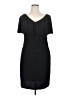 Connected Apparel Solid Black Cocktail Dress Size 16 - photo 1