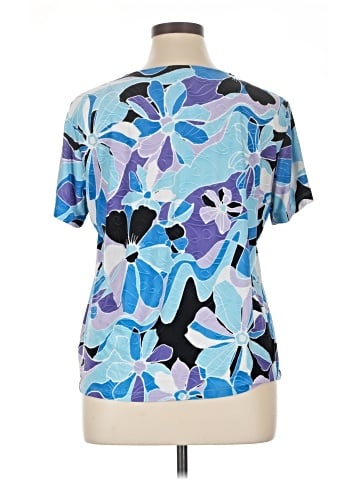 JM Collection Short Sleeve Blouse (view 2)