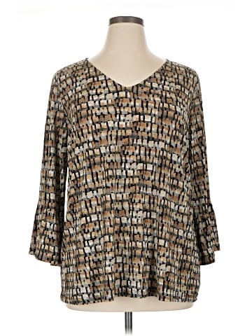 Susan Graver 3/4 Sleeve Blouse (view 1)
