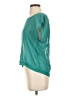 Trixxi 100% Polyester Teal Short Sleeve Blouse Size S - photo 5