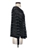 Eileen Fisher 100% Organic Cotton Metallic Black Pullover Sweater Size S - photo 4