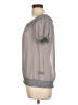 Express 100% Polyester Gray Short Sleeve Blouse Size L - photo 5
