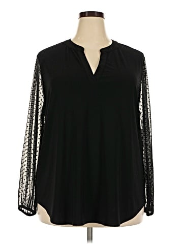 Kasper Long Sleeve Blouse (view 1)
