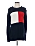 Tommy Hilfiger 100% Cotton Color Block Blue Pullover Sweater Size S - photo 1
