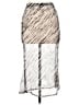 Wearever Animal Print Silver Casual Skirt Size L - photo 2